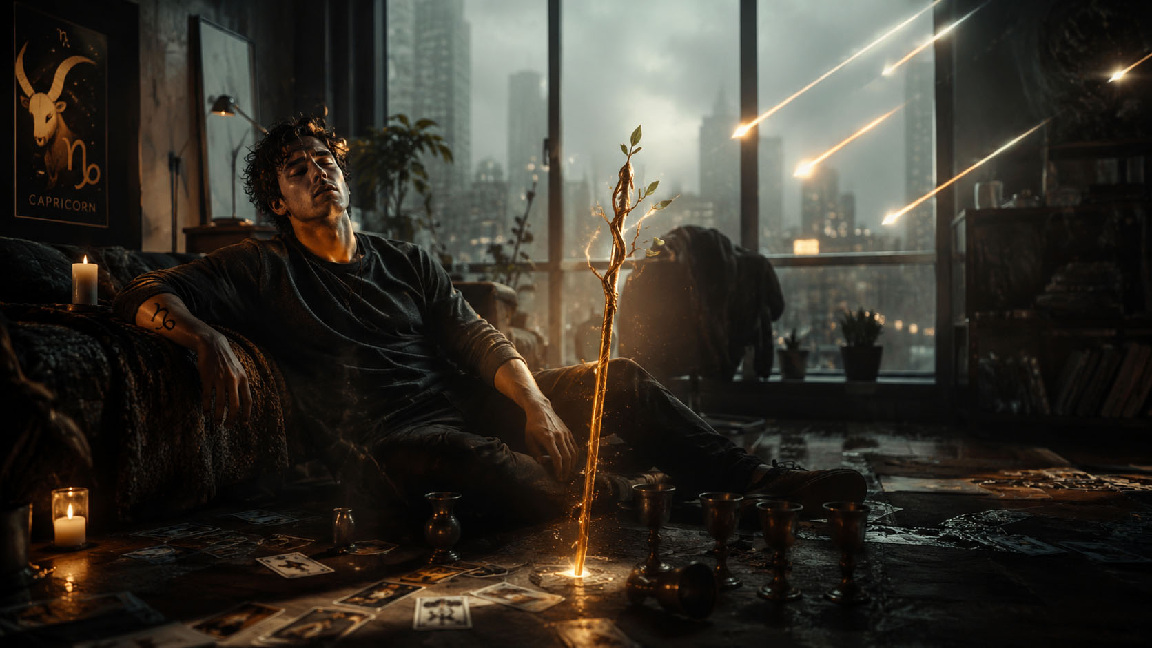 Tarot, Tarot online čitanje, Tarot besplatno online, tarot karte, tarot online, besplatni tarot, zdravstveni tarot Jarac, As štapova značenje, 5 pehara tarot, 8 štapova tarot karta, umor i oporavak organizma, mojznak, mojznak.rs