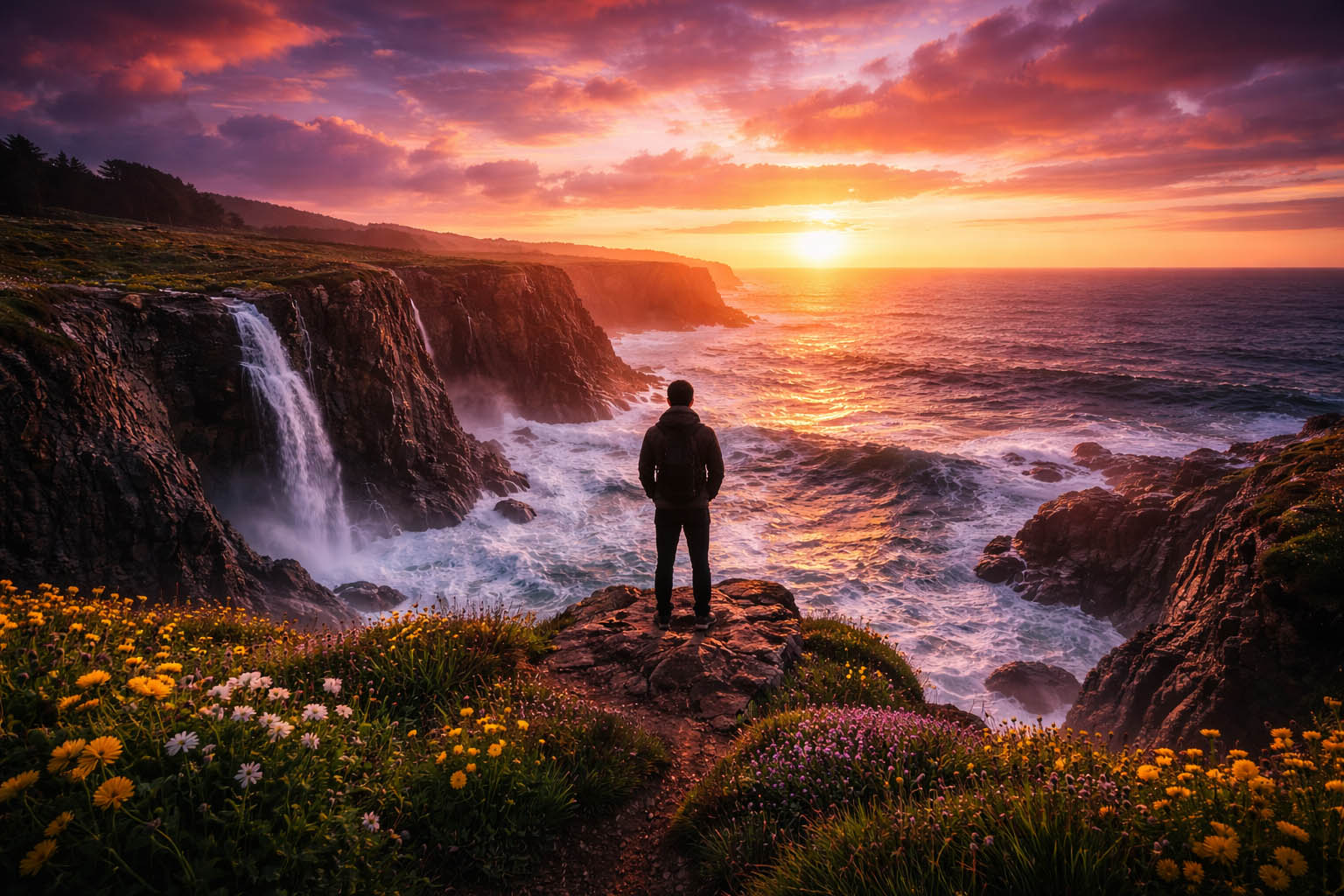 Osoba stoji između dva puta i razmišlja o odluci dok grad pulsira oko nje.
