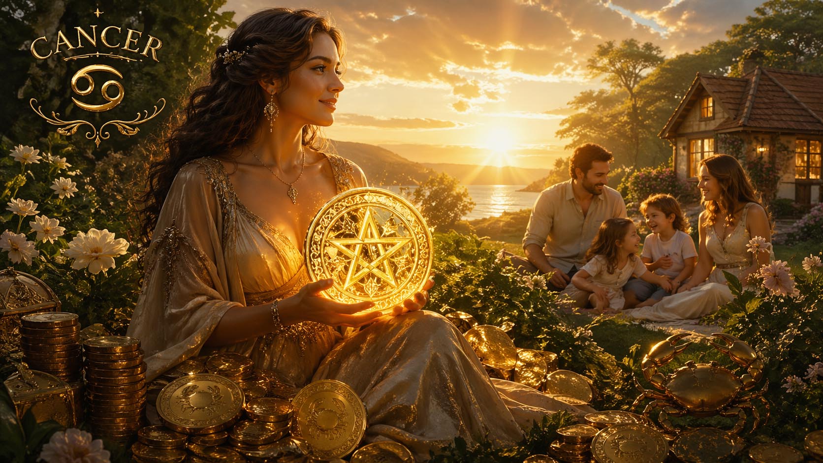 Tarot, Tarot online čitanje, Tarot besplatno online, tarot karte, tarot online, besplatni tarot, Rak, stabilnost, sreća, porodica, uspeh