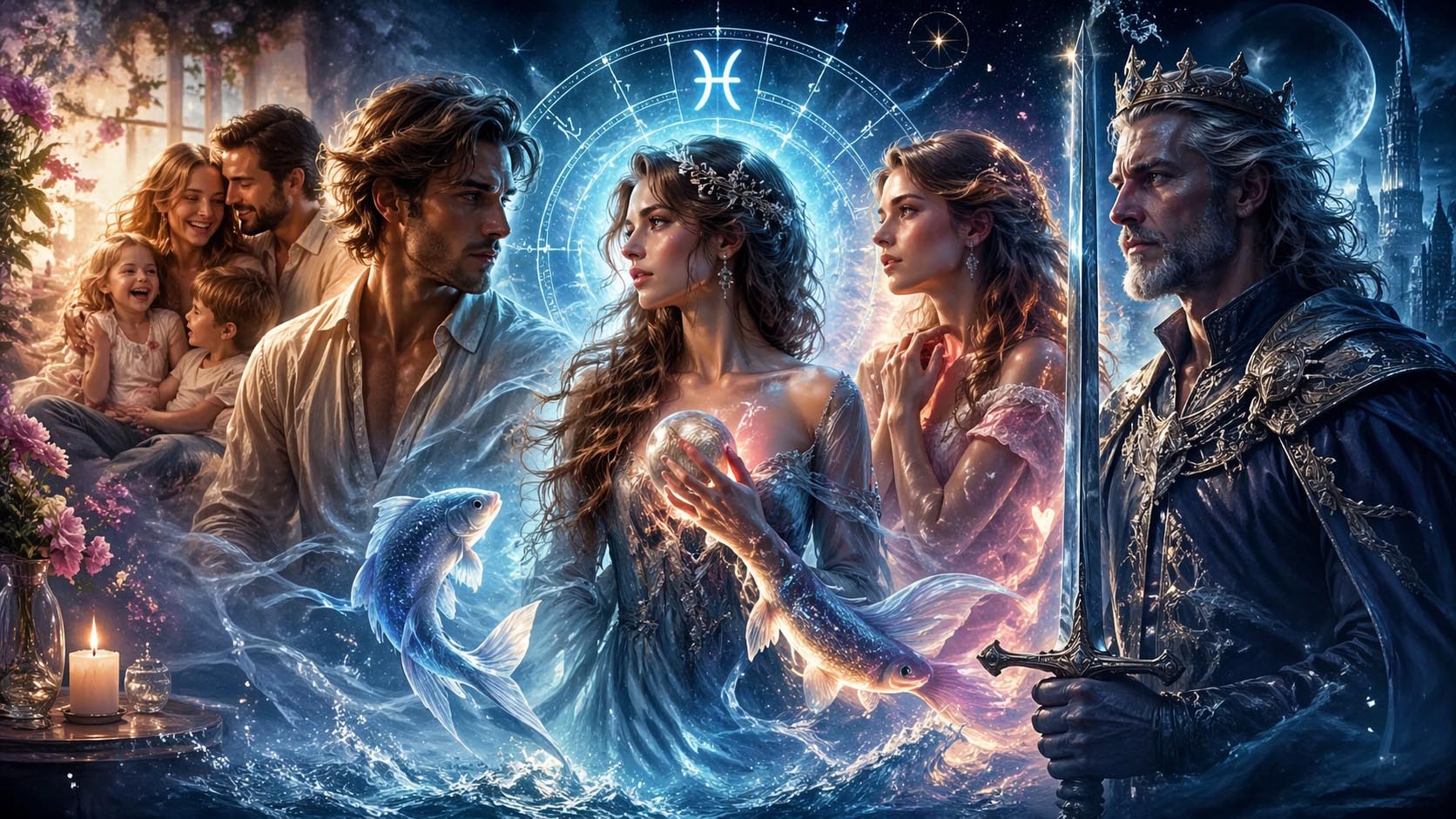 Tarot, Tarot online čitanje, Tarot besplatno online, tarot karte, tarot online, besplatni tarot, Ribe, ljubav, odluka, jasnoća, emocije