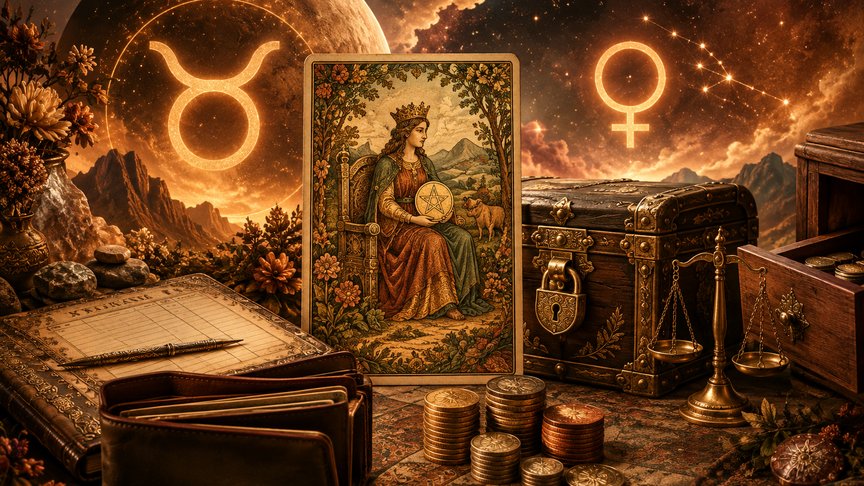 Bik 23. oktobar 2026, dnevni tarot horoskop, Kraljica pentakla, razgovor o novcu, zajednički interes, poverenje i granice, MojZnak, mojznakrs