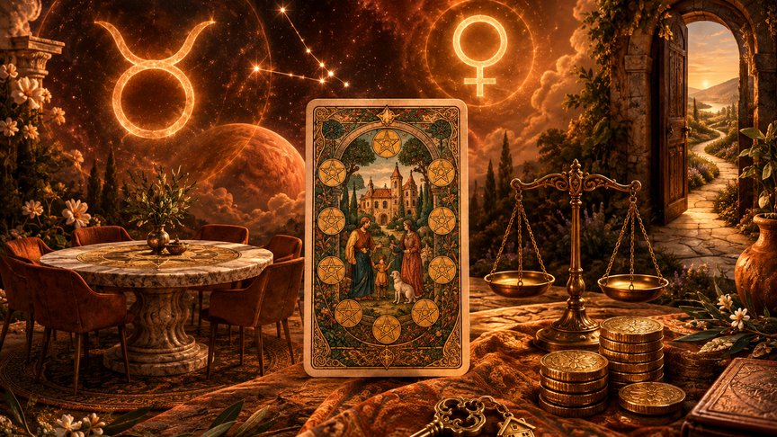 Bik 28. oktobar 2026, dnevni tarot horoskop, Desetka pentakla, porodični dogovor, fleksibilnost u odnosima, tarot za Bikove, MojZnak, mojznakrs