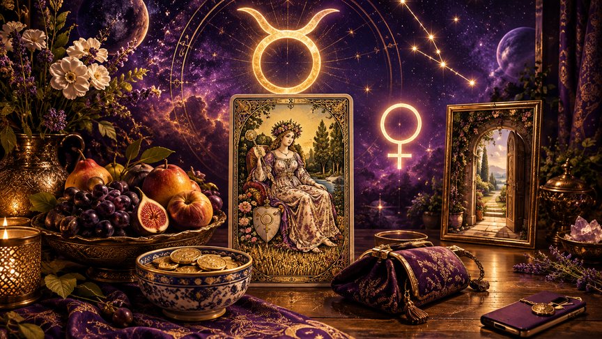 Bik 29. oktobar 2026, dnevni tarot horoskop, Carica, štednja i praktičan trošak, obilje i dom, tarot za Bikove, MojZnak, mojznakrs