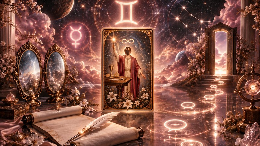 Blizanci 24. oktobar 2026, dnevni tarot horoskop, Mag tarot karta, komunikacija i razgovor, ljubav i posao, preokret kroz reči, MojZnak, mojznakrs