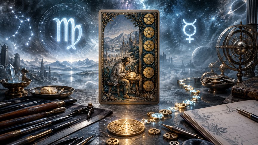 Devica 27. oktobar 2026, dnevni tarot horoskop, Osam pentakla, trud i upornost, posao i rezultat, završetak zadatka, MojZnak, mojznakrs