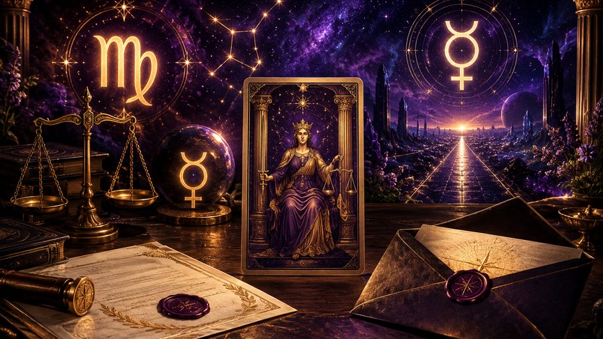Devica 29. oktobar 2026, dnevni tarot horoskop, Pravednost tarot, potvrda i činjenice, posao i reputacija, priznanje istine, MojZnak, mojznakrs