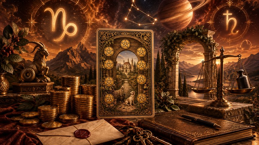 Jarac 20. oktobar 2026, dnevni tarot horoskop, Desetka pentakla, stabilnost u porodici, raspodela resursa, posao i finansije, MojZnak, mojznakrs