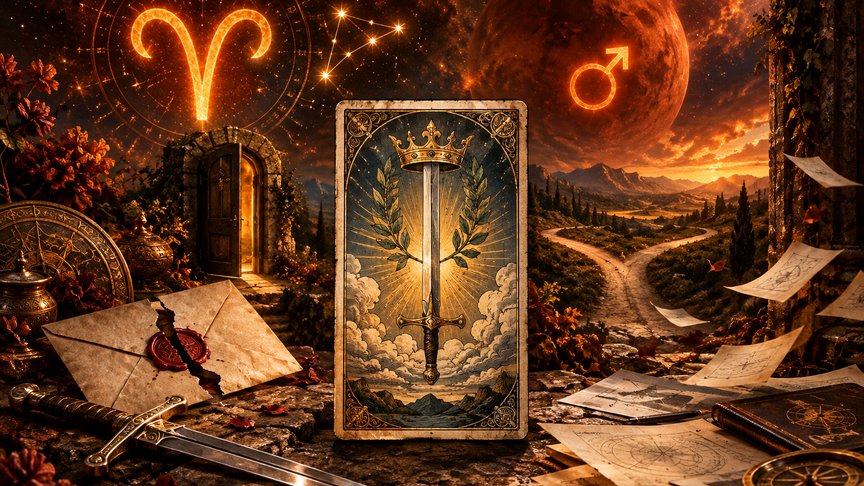 Ovan 20. oktobar 2026, dnevni tarot horoskop, As mačeva, razgovor i promena plana, ljubav i posao, tarot za Ovna, MojZnak, mojznakrs