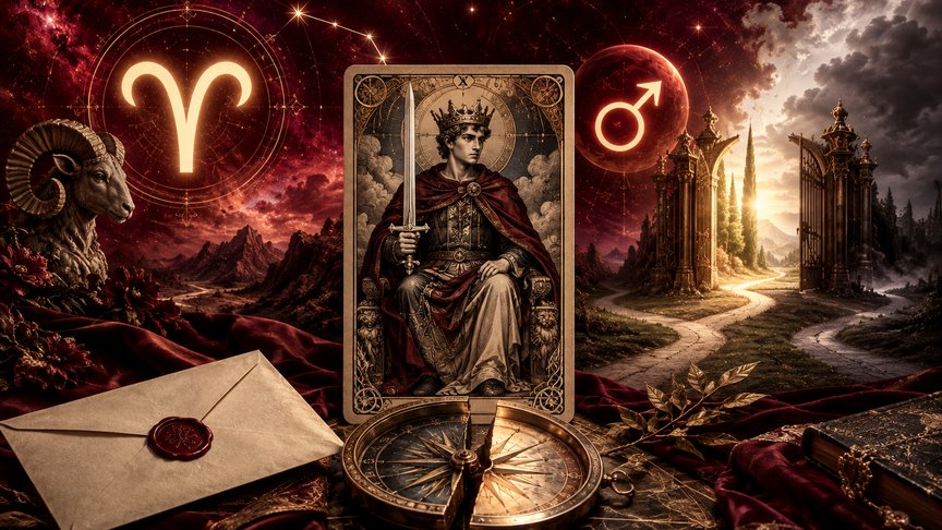 Ovan 23. oktobar 2026, dnevni tarot horoskop, Kralj mačeva, razgovor i odluka, ljubav i posao, preokret u odluci, MojZnak, mojznakrs