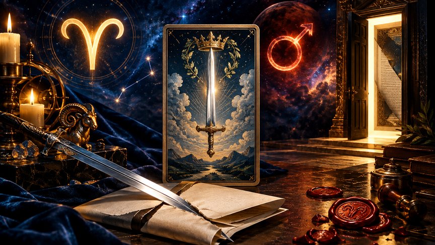 Ovan 24. oktobar 2026, dnevni tarot horoskop, As mačeva, jasan razgovor, tuđi predlog, ljubav i posao, MojZnak, mojznakrs