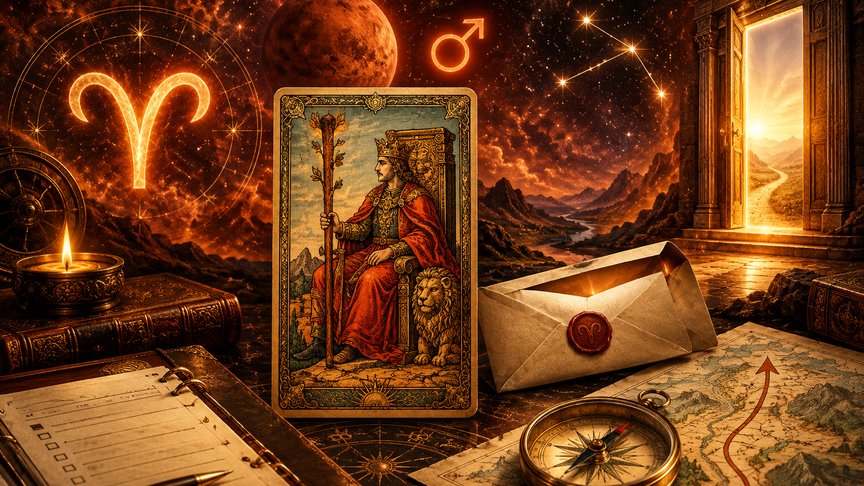 Ovan 30. oktobar 2026, dnevni tarot horoskop, Kralj štapova, posao i saradnja, brz odgovor, inicijativa na poslu, MojZnak, mojznakrs