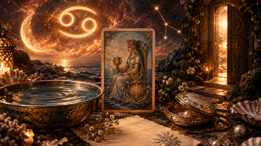 Rak 29. oktobar 2026, dnevni tarot horoskop, Kraljica pehara, emotivna poruka, bliskost u odnosu, iskrenost u ljubavi, MojZnak, mojznakrs