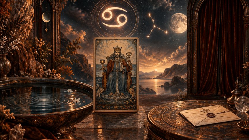 Rak 30. oktobar 2026, dnevni tarot horoskop, Kralj pehara, emotivna sigurnost, neizgovorene reči, ljubav i posao, MojZnak, mojznakrs