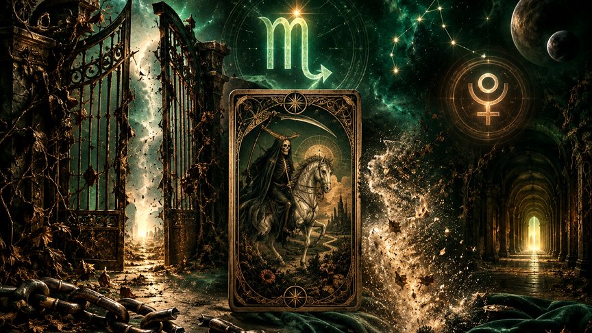 Škorpija 27. oktobar 2026, dnevni tarot horoskop, Smrt tarot, kraj faze i oslobađanje, ljubav i posao, MojZnak, mojznakrs