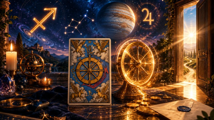 Strelac 24. oktobar 2026, dnevni tarot horoskop, Točak sreće, iznenadna prilika, posao i ljubav, brza reakcija, MojZnak, mojznakrs