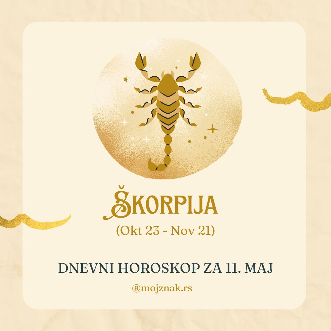 Škorpija horoskop 11. maj 2025 - ljubav, posao, zdravlje