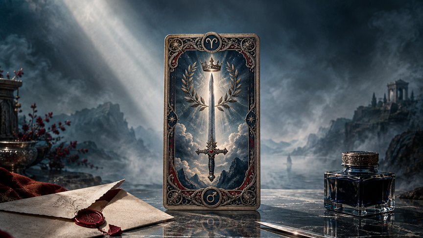 Ovan 16. oktobar 2026, dnevni tarot horoskop, As mačeva, razgovor i odluka, ljubav i posao, prekid neizvesnosti, MojZnak, mojznakrs